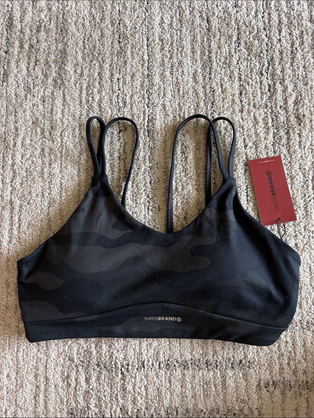 Sports Bra Black Size L Swiss Brand